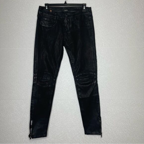 Notify Leather Zip Moto Skinny Pants 29 - Picture 1 of 6